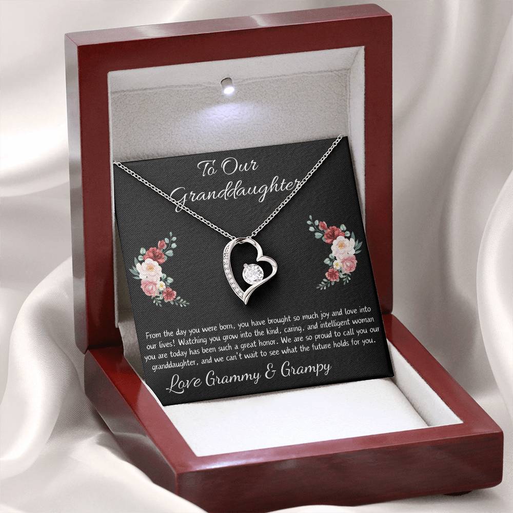 Forever Love Heart Necklace “To Our Granddaughter”