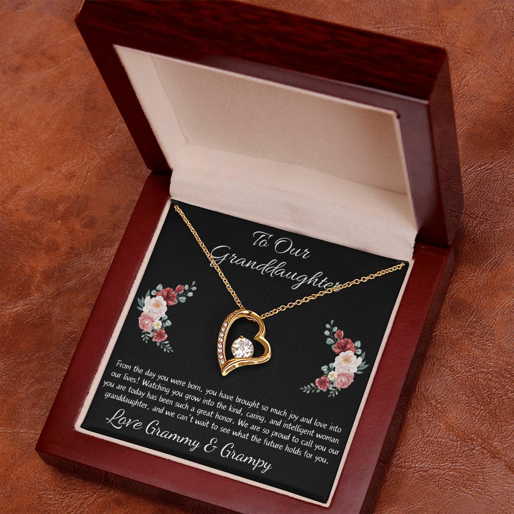 Forever Love Heart Necklace “To Our Granddaughter”