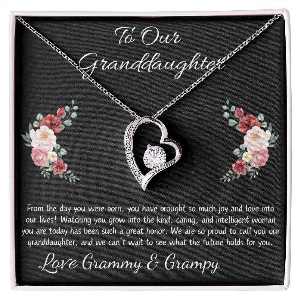 Forever Love Heart Necklace “To Our Granddaughter”