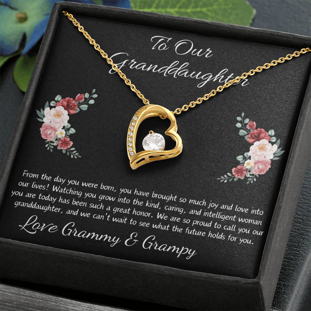 Forever Love Heart Necklace “To Our Granddaughter”