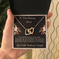 Interlocking Hearts Necklace "To Our [Friend/Sister/Niece/Mom/Grandma]"