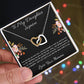 Interlocking Hearts Necklace “To My Daughter [Name]”