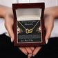 Interlocking Hearts Necklace “To Our Daughter [Name]”