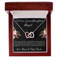 Interlocking Hearts Necklace “To Our Granddaughter [Name]”