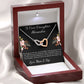 Interlocking Hearts Necklace “To Our Daughter [Name]”