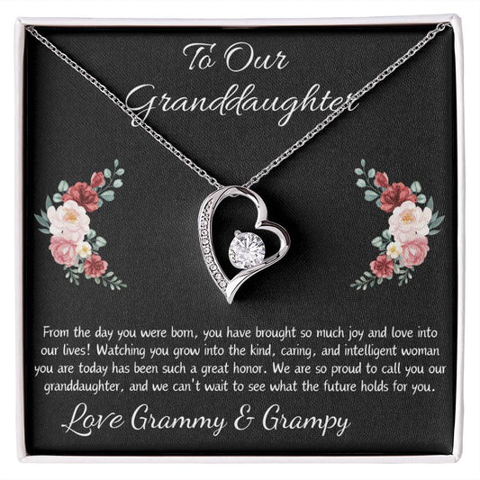 Forever Love Heart Necklace “To Our Granddaughter”