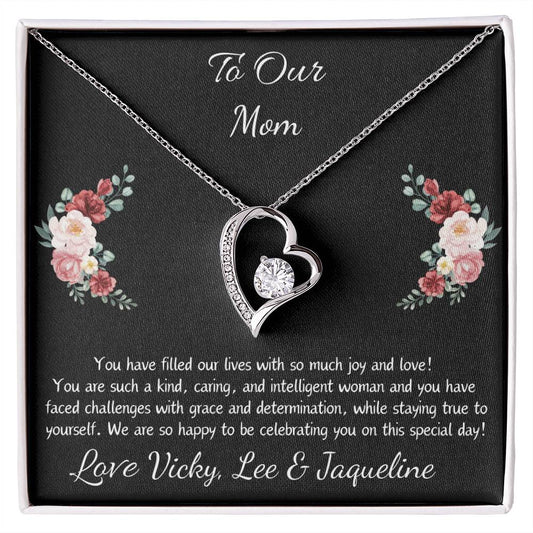 Forever Love Heart Necklace "To Our [Friend/Sister/Niece/Mom/Grandma]"